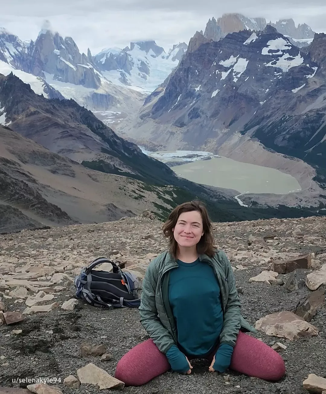 Didn't wear a Bra on this Snowy Hike