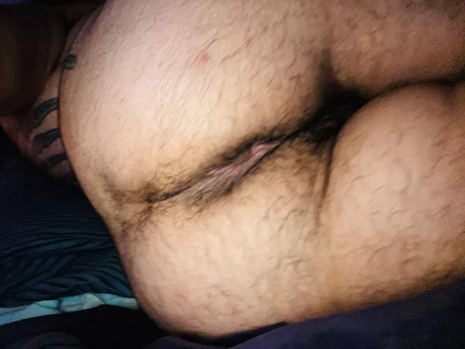 Fuzzy and open for you to shove your face into