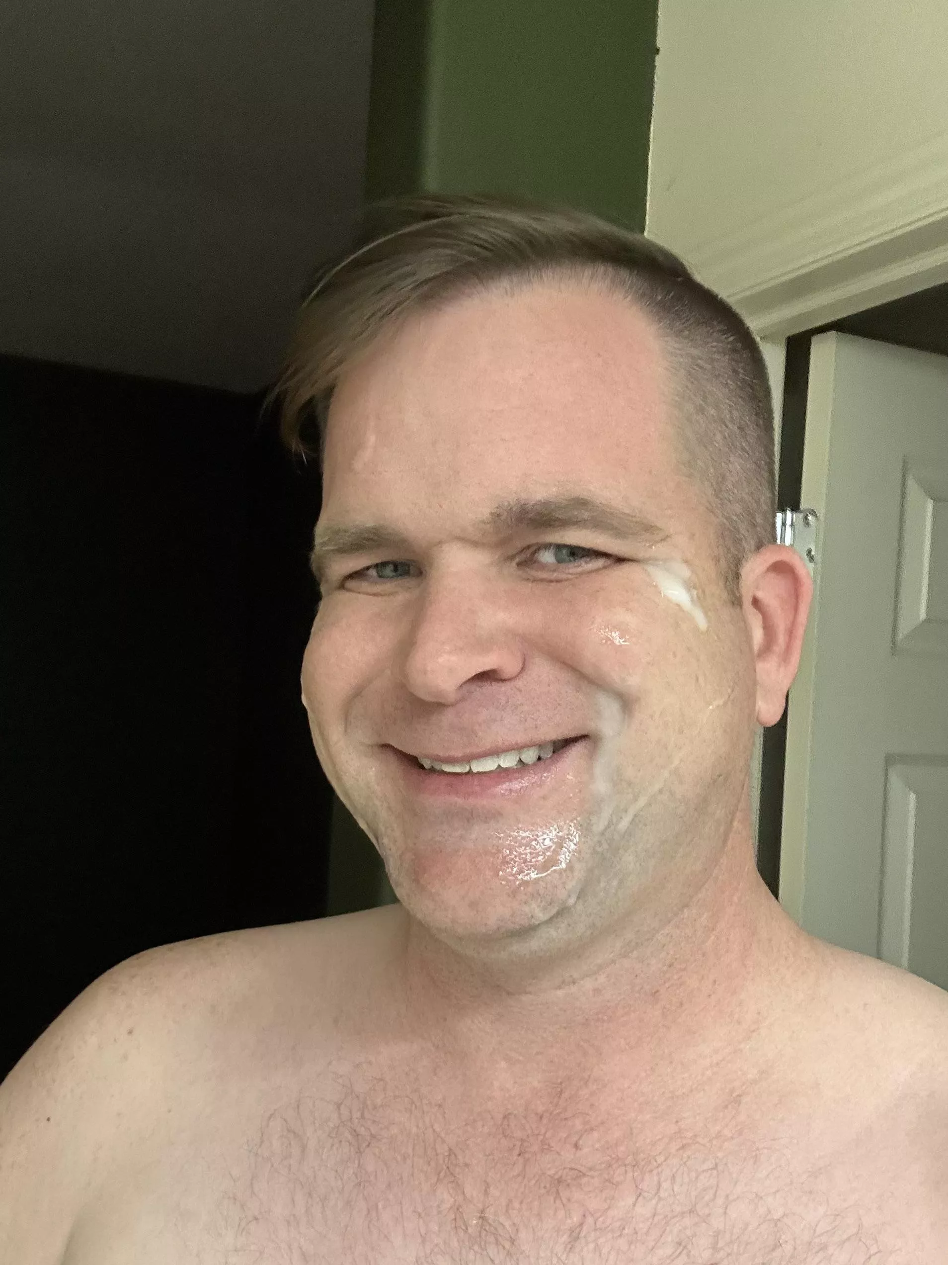 Got a proper facial from my husband