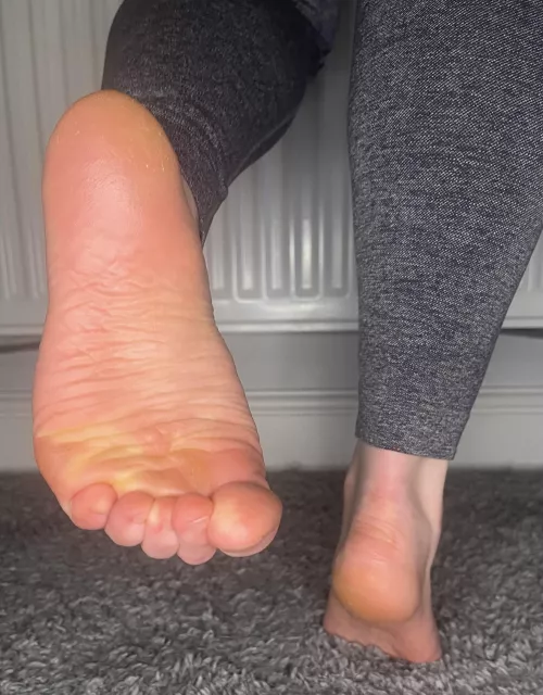 Have a taste of my stinky soles