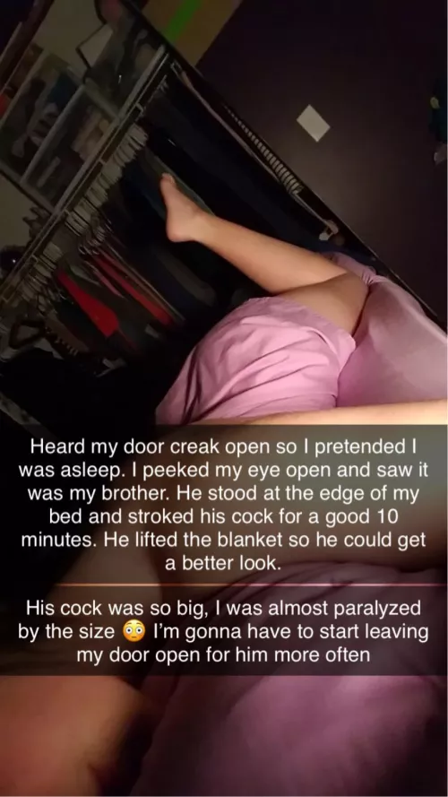 Her brother tried to be sneaky