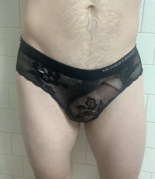 I love seeing myself through sheer panties