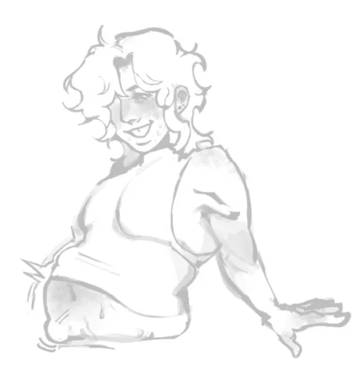 {image} i think someone’s got an active tummy today! ❤️❤️ art cred: me lol