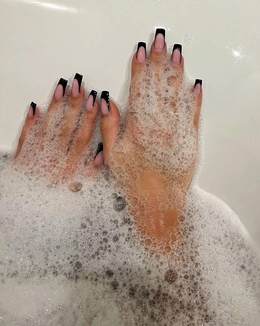 image these wrapped around your soapy cock