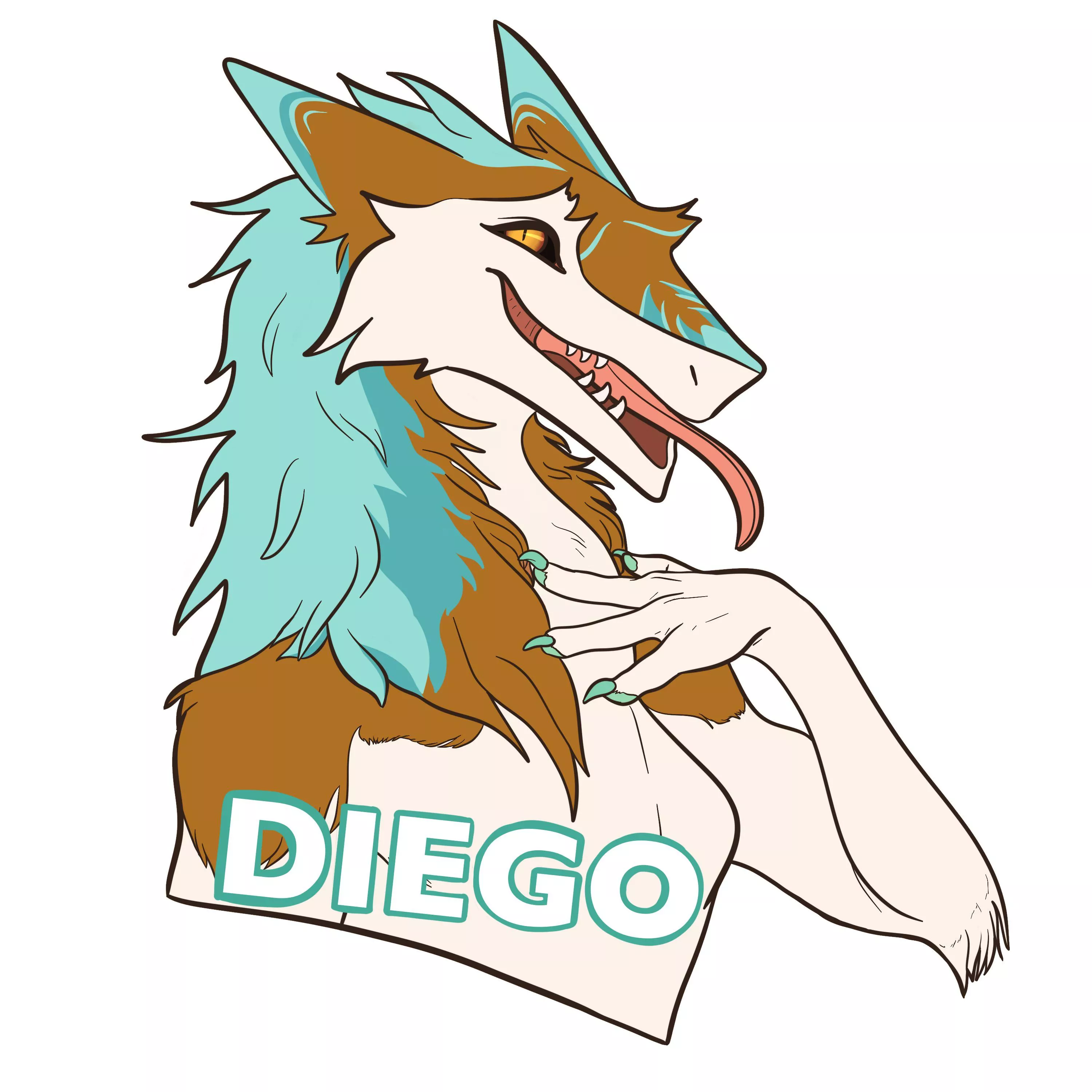 Made my friend a bust for her birthday. Meet Diego!