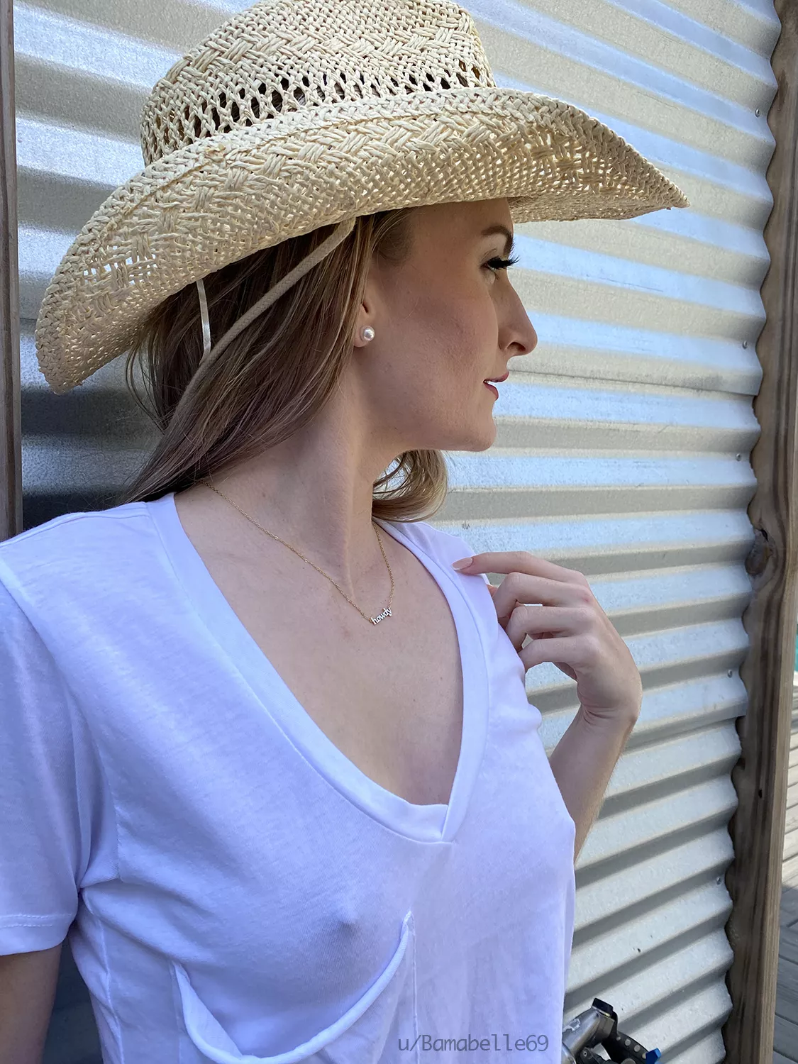 No need for a bra on the farm.