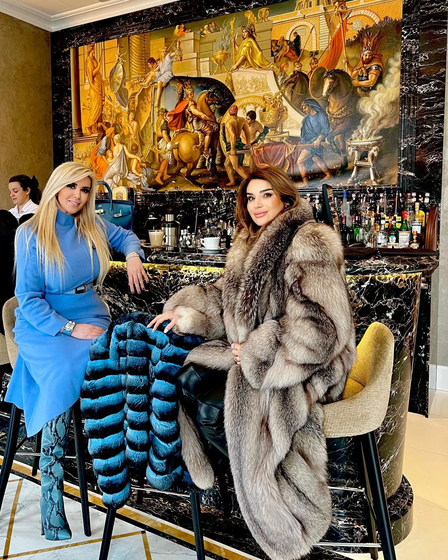 Out for the day with a couple of the richest women I ever met