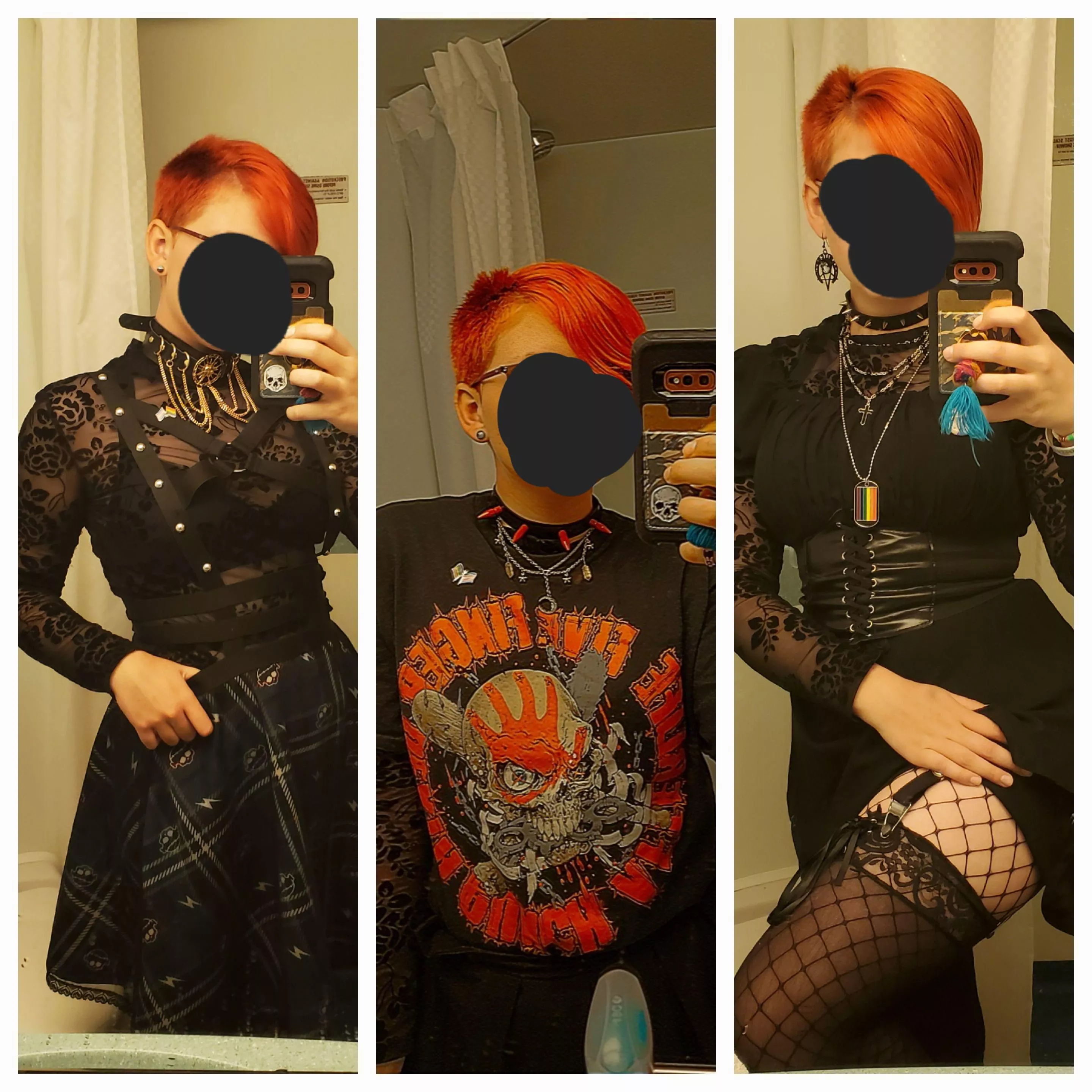 outfits from a rock cruise this week :)