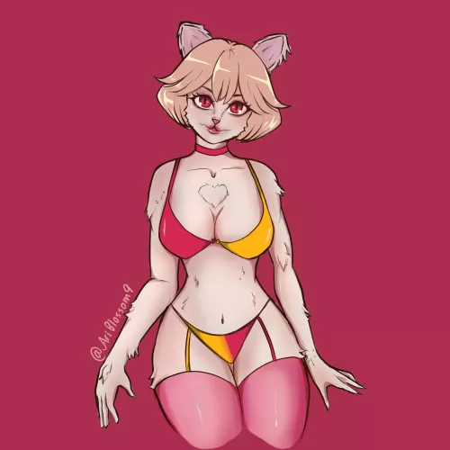 [Q] A kitty to cure my art block (nsfw) (Twitter @ariblossom9)