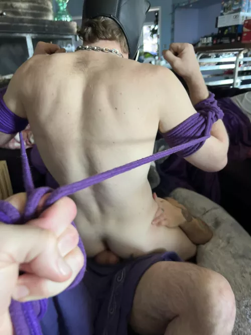 Ride that bear, puppy!! A reminder that if you want to see videos, to join our telegram channel for exclusive content!