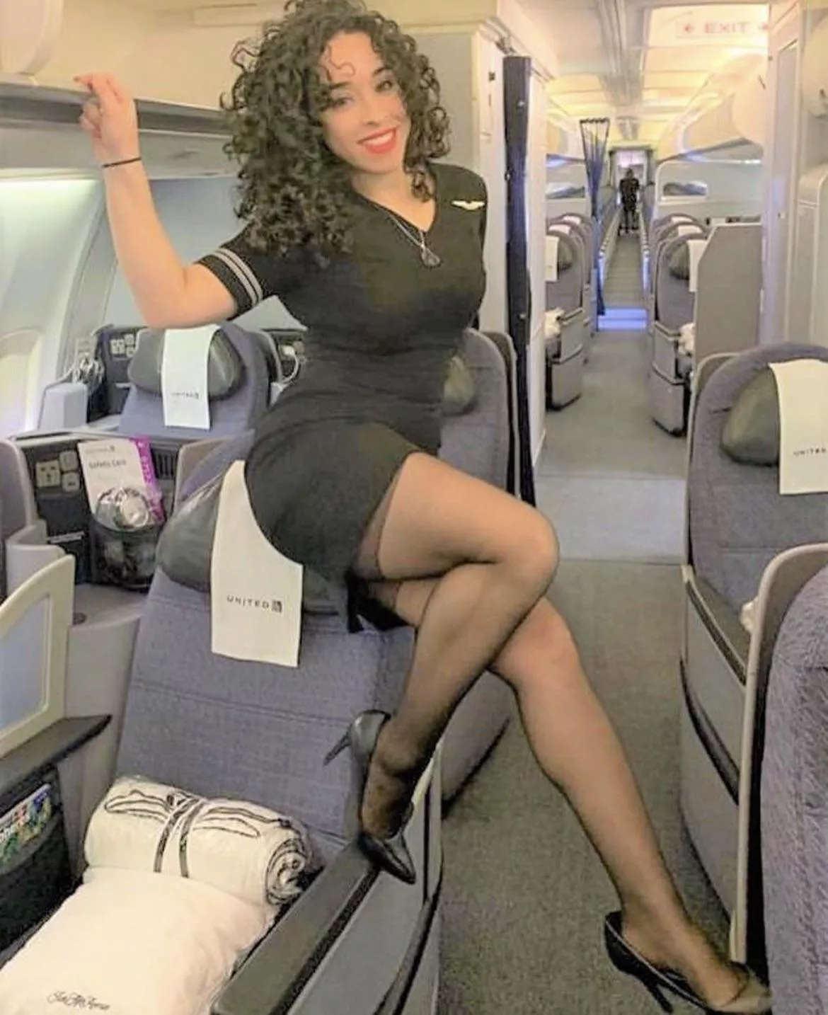 Sexy flight attendant