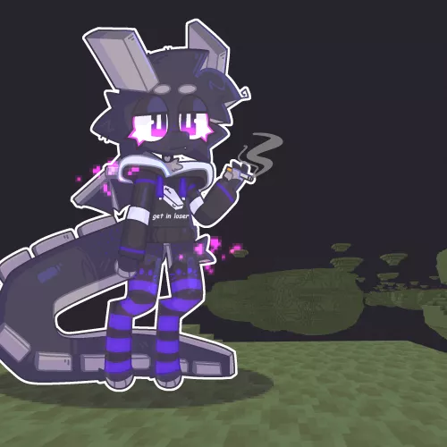 she's a doomer (art by me @fridgenstuffs on twitter)