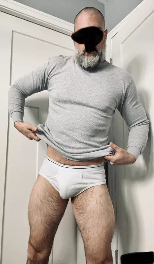 Showing off the briefs