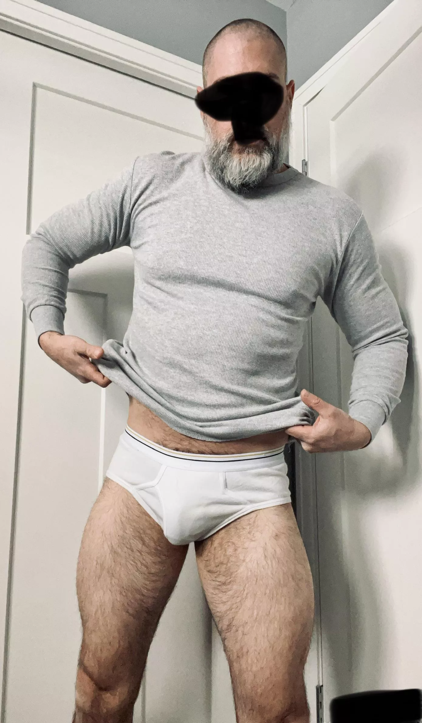 Showing off the briefs