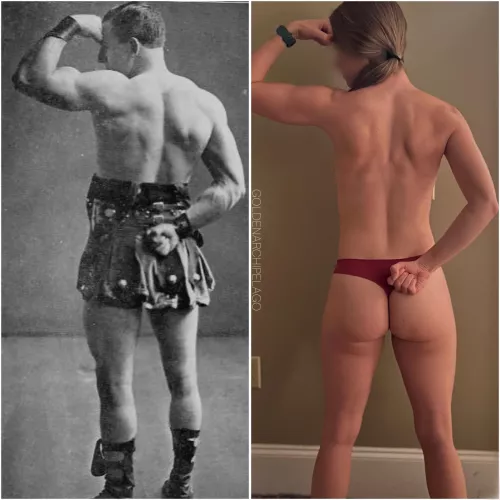 Spent the weekend doing old time workout poses [F]