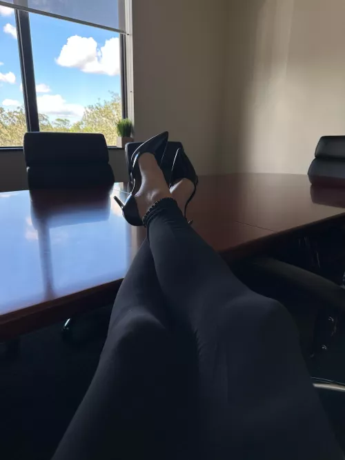 Step into my office 🤓👠💻😏