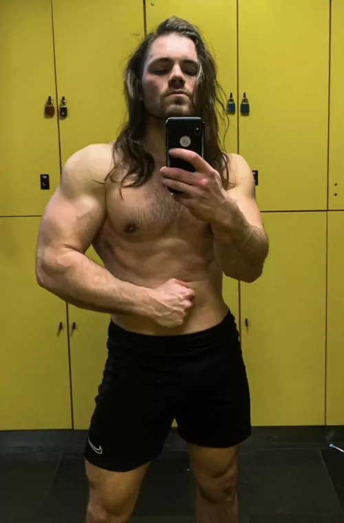 Straight to the gym after work.