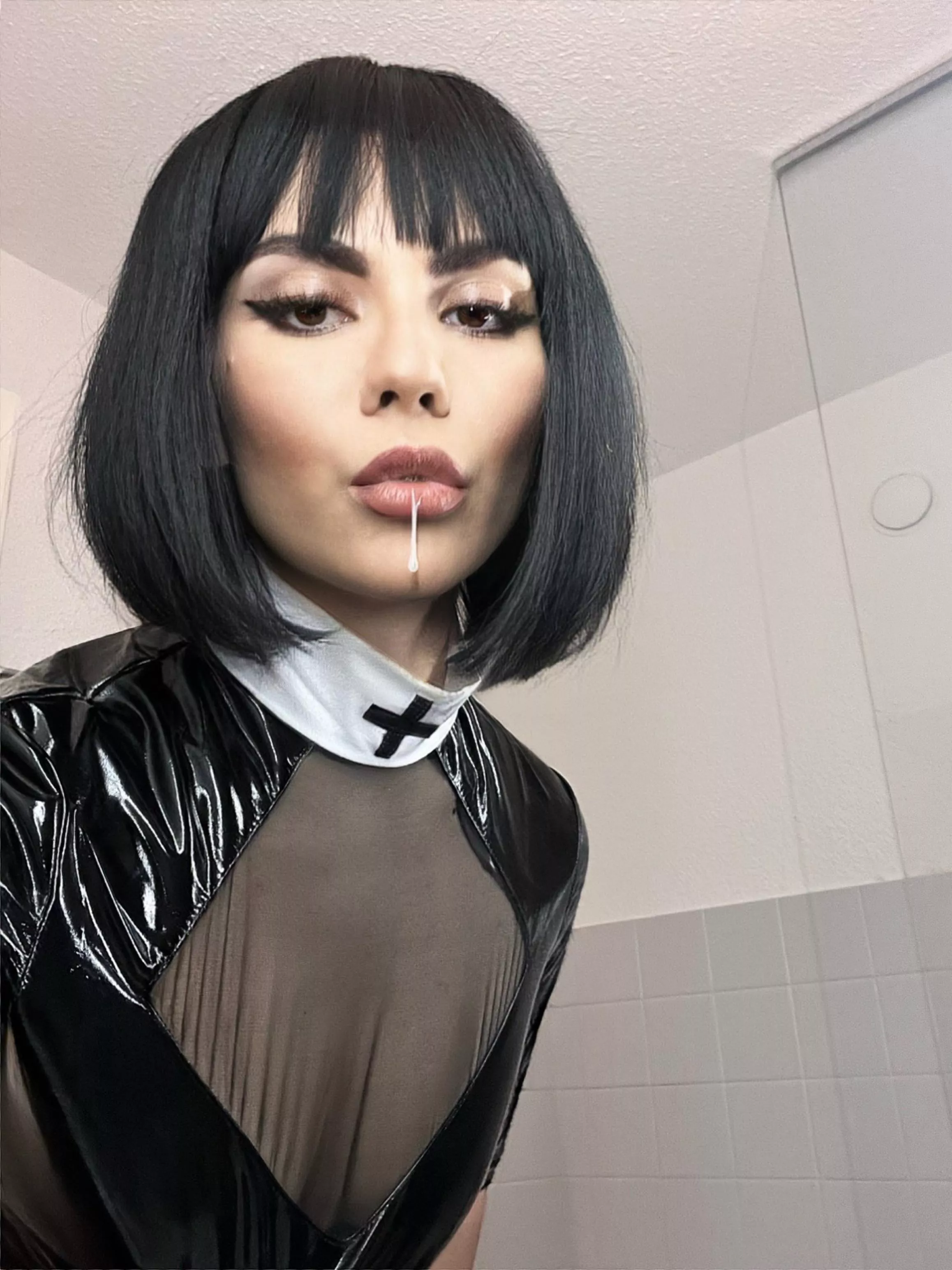 Take all my spit! That is all you deserve