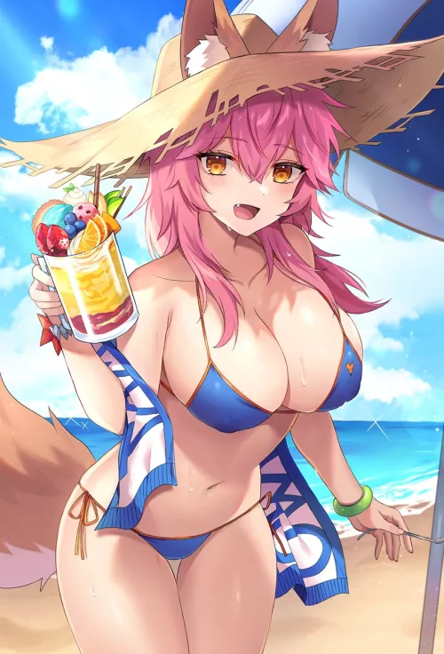 Tamano-no-mae in a bathing suit for the summer [ Fate grand order]