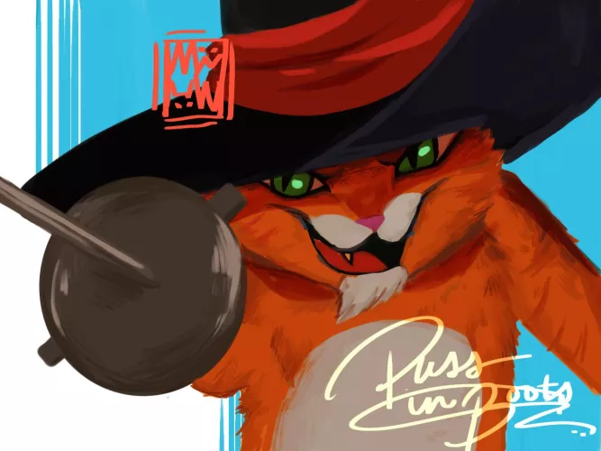 The cat in shoes… By me