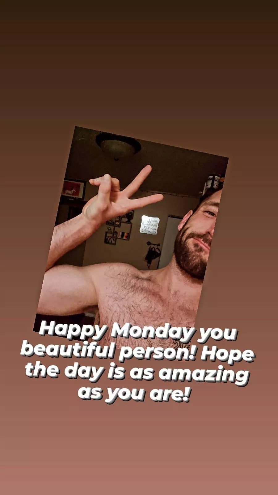 Today's going to be amazing all because of you!