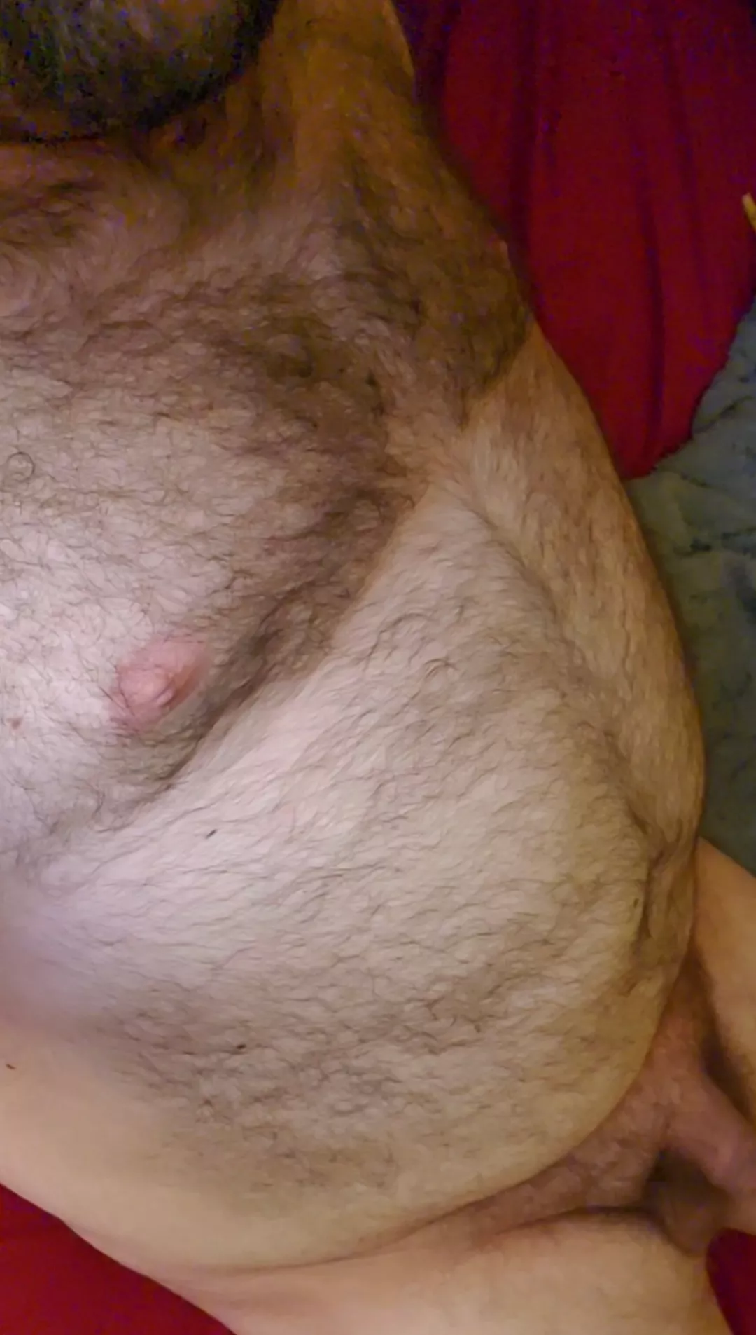 wanna play with my chest hair?