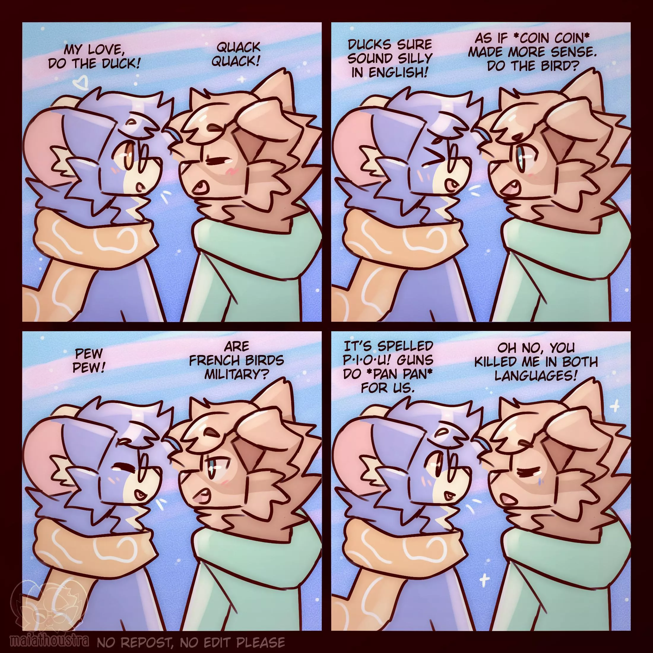 We silly geese ~ comic by me @maiathoustra