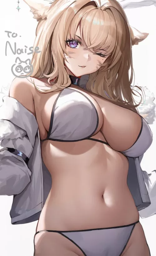 White Bikini Wink (Cyobiro) [Final Fantasy]
