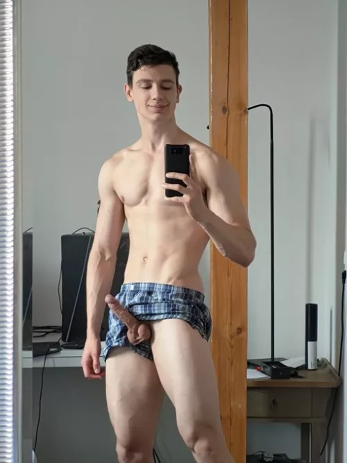 Woke up with a bulging boner