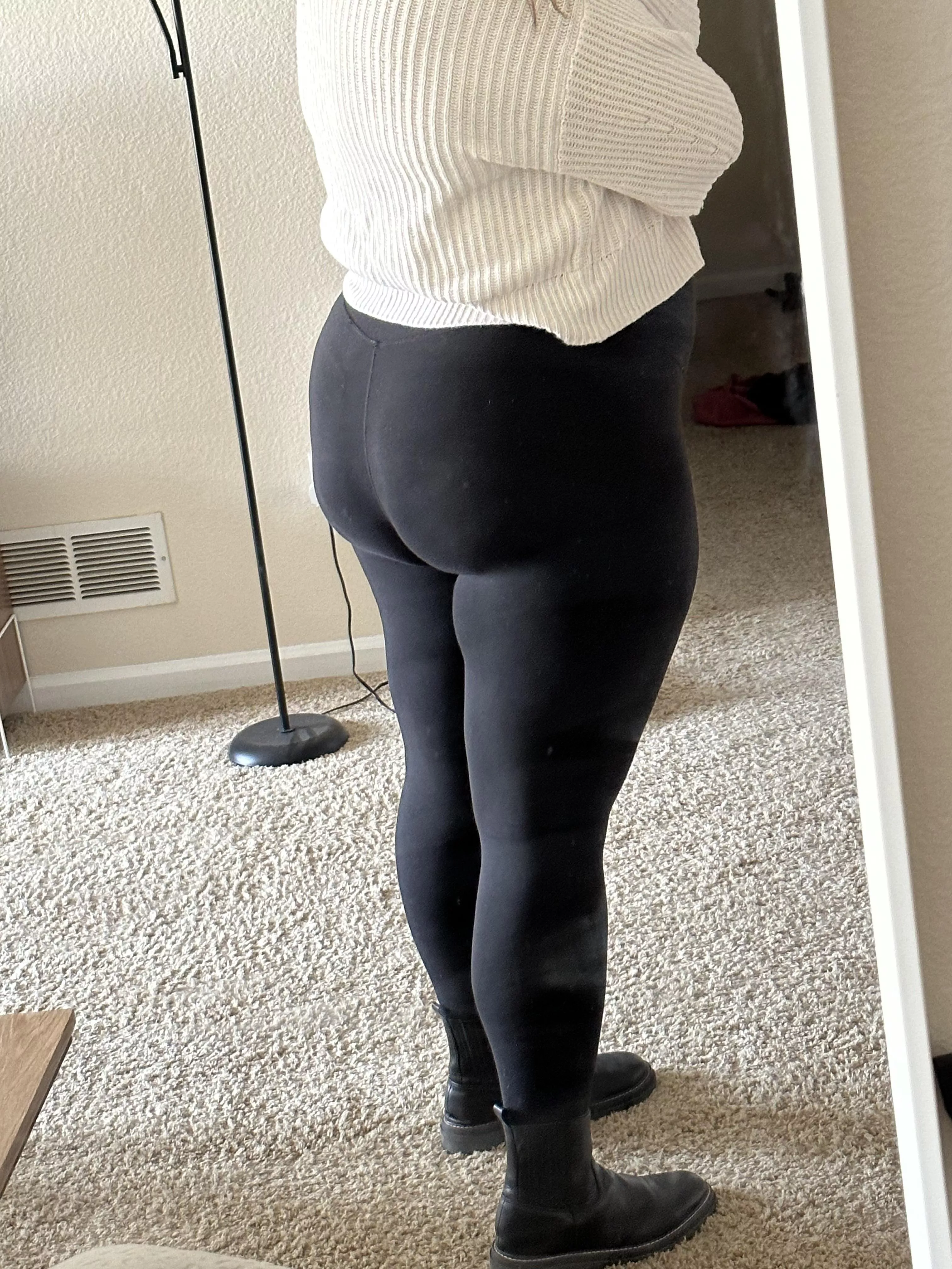 wore these leggings to the office today. do you think they make my ass look good?