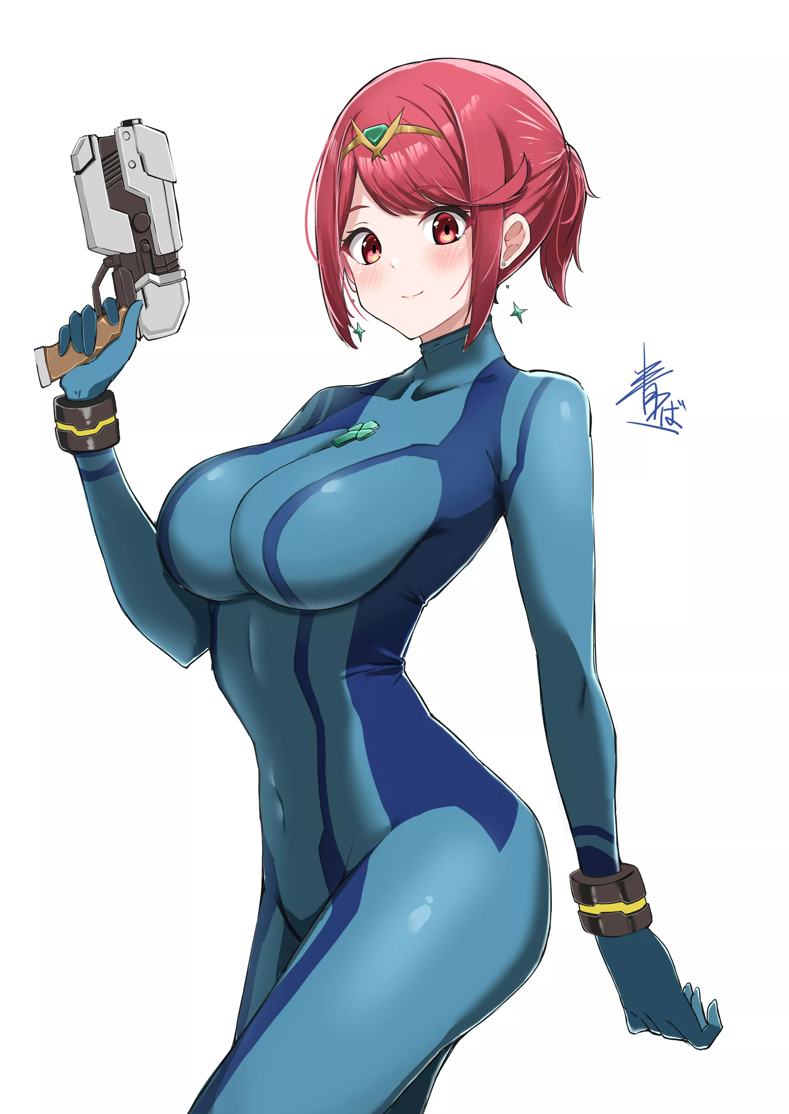 Zero Suit Pyra (Aotsuba) [Xenoblade/ Metroid]