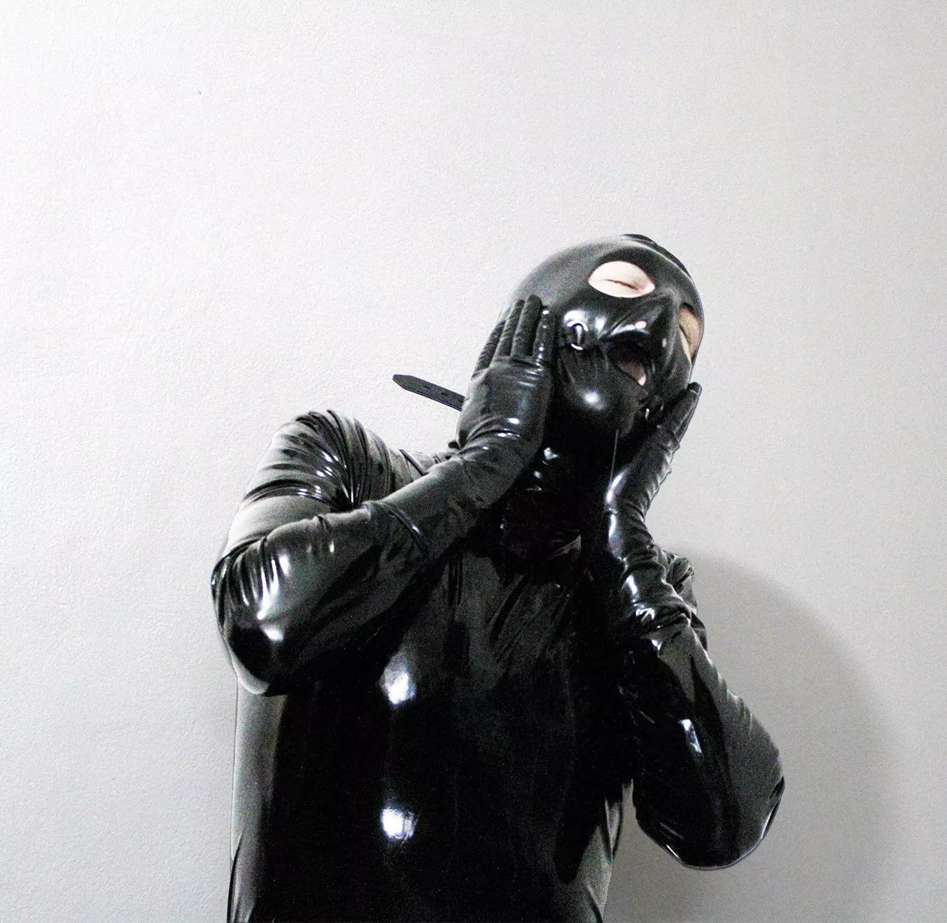 all rubberized and gagged up