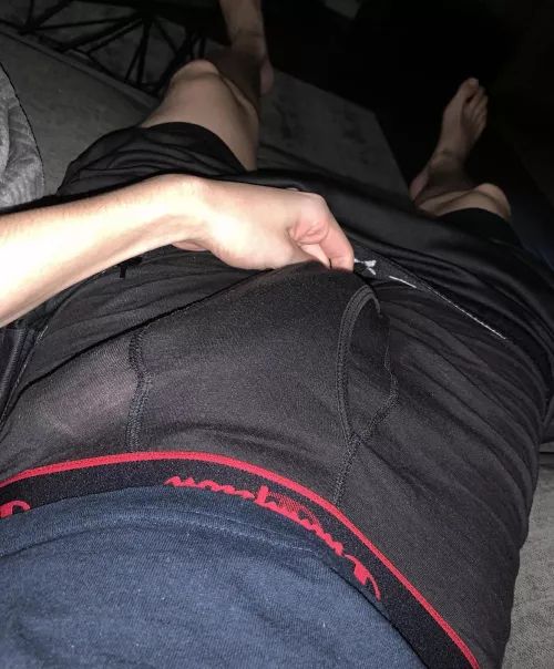 Always hard keeping this hidden away in boxers