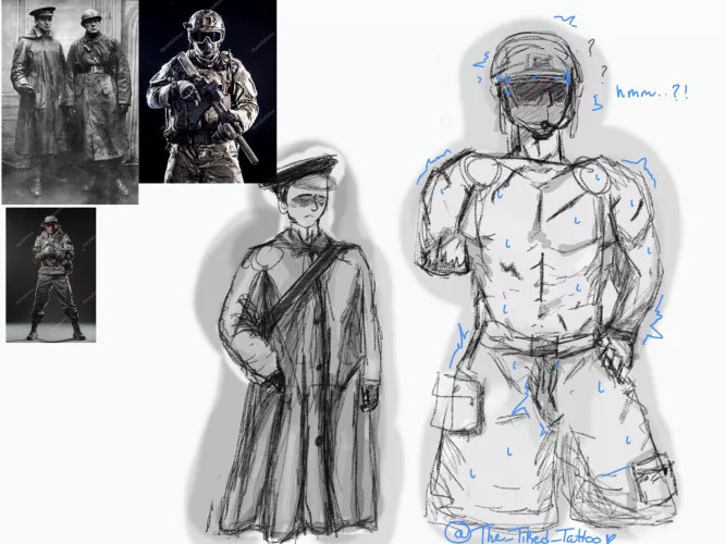 Army outfits by The_tired_tattoo