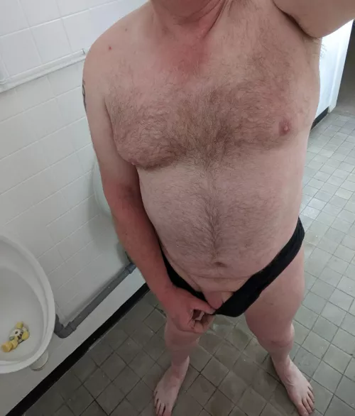 Changing room toilet (almost) nude