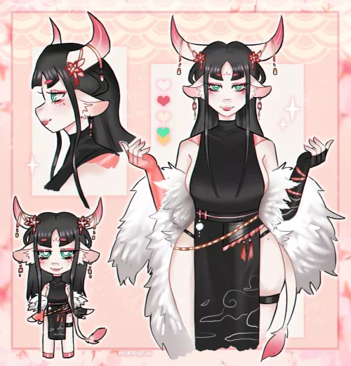 Chinese cow design ✨🏮(art by me)