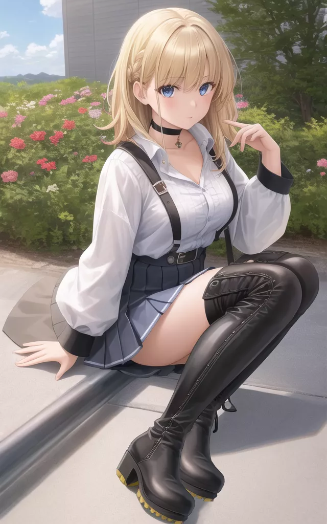 Choker & Thigh Boots