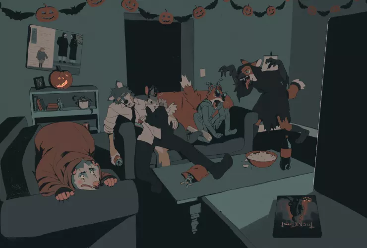 for Halloween last year ( art by me )