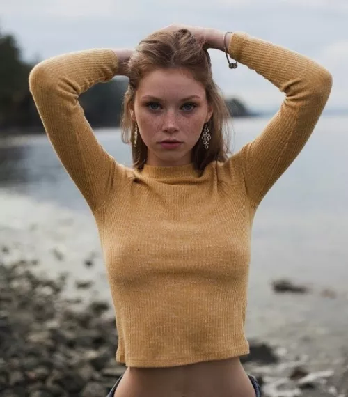 Freckles and puffies on the beach