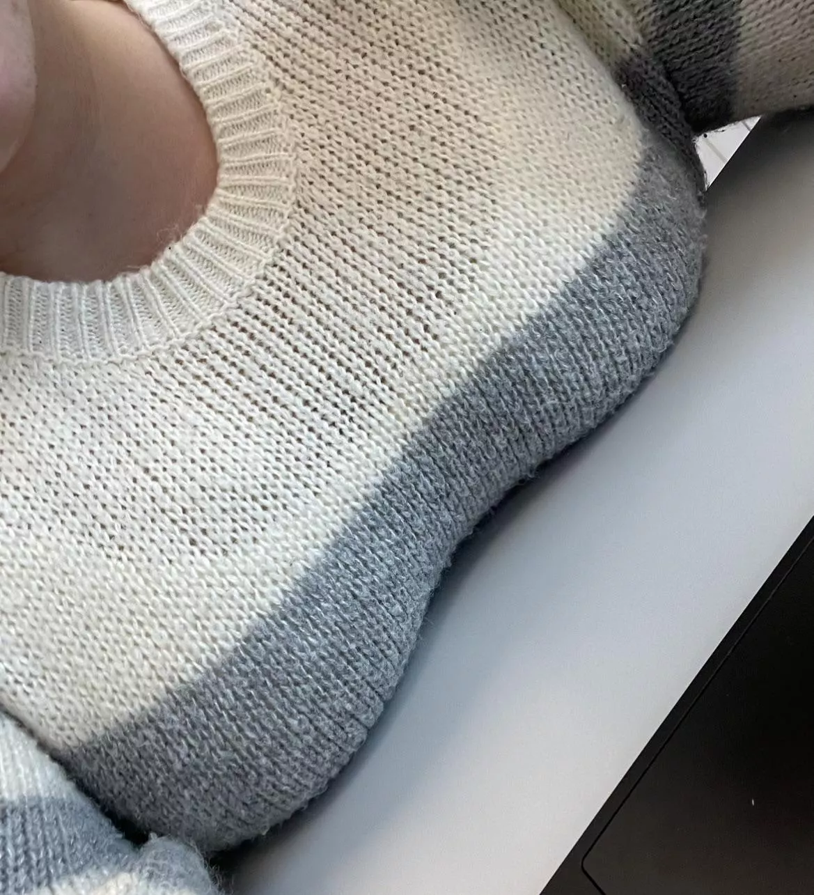 Halfway through my workday. Do you think my patients can see my bra?