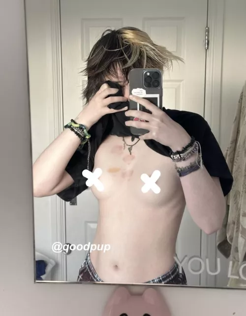 i love being all marked up <3