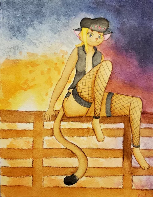 Just Feith enjoying a quiet sunset