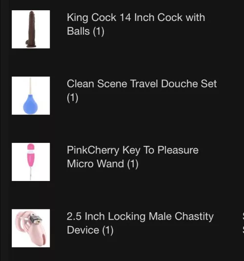 Just ordered 😱 😅 🥵 I guess I’m going full sissy?