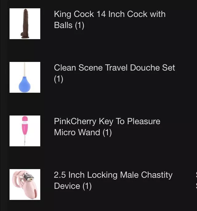 Just ordered 😱 😅 🥵 I guess I’m going full sissy?