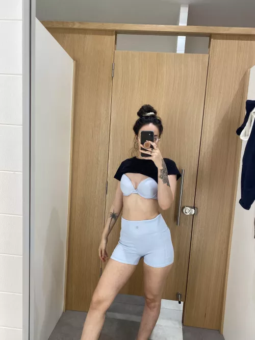 My bra matched my new shorts