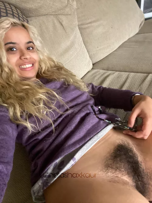 My bush spills into my thighs a bit!