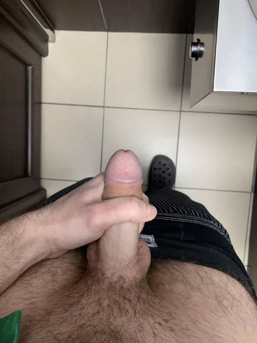 my dick got up at work