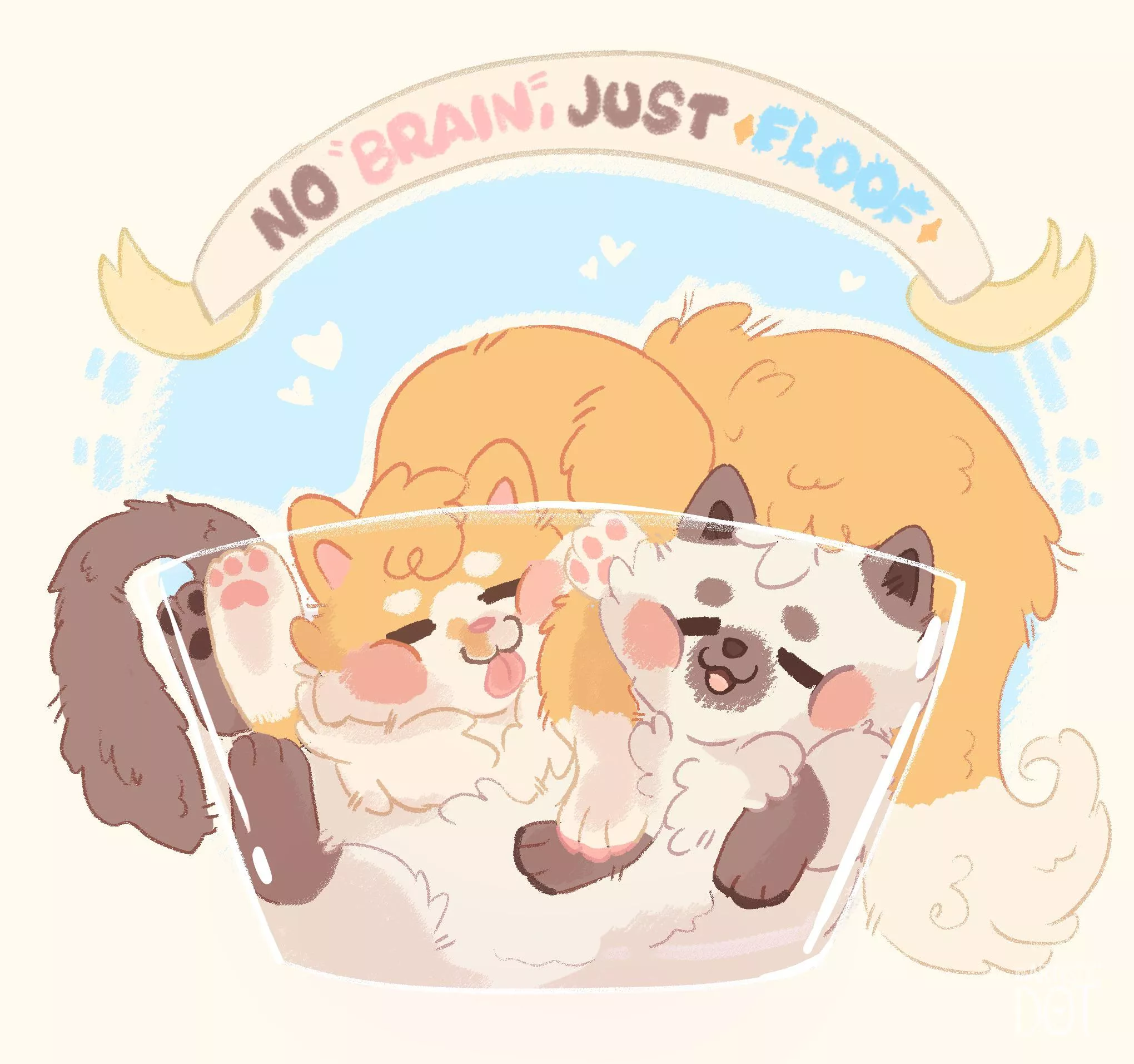 No brain, just floof ✨(@artistic_dot on twitter)