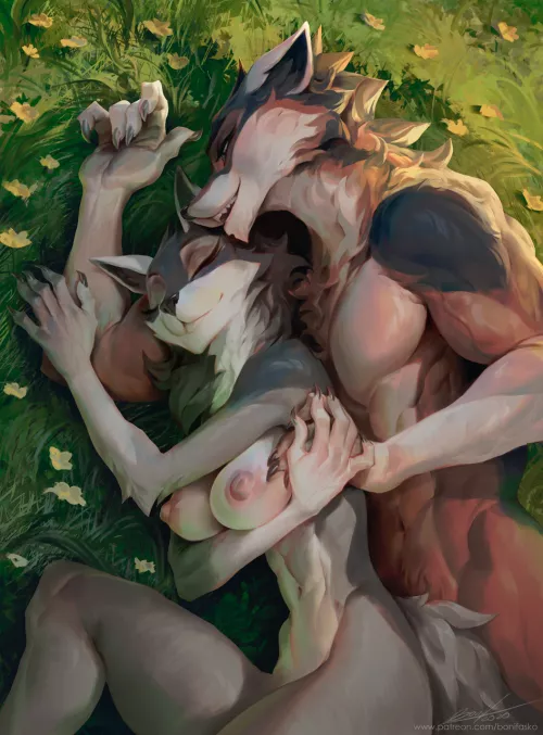 Oh to have such a cute wolf gal to hold.. [MF] (rakan)