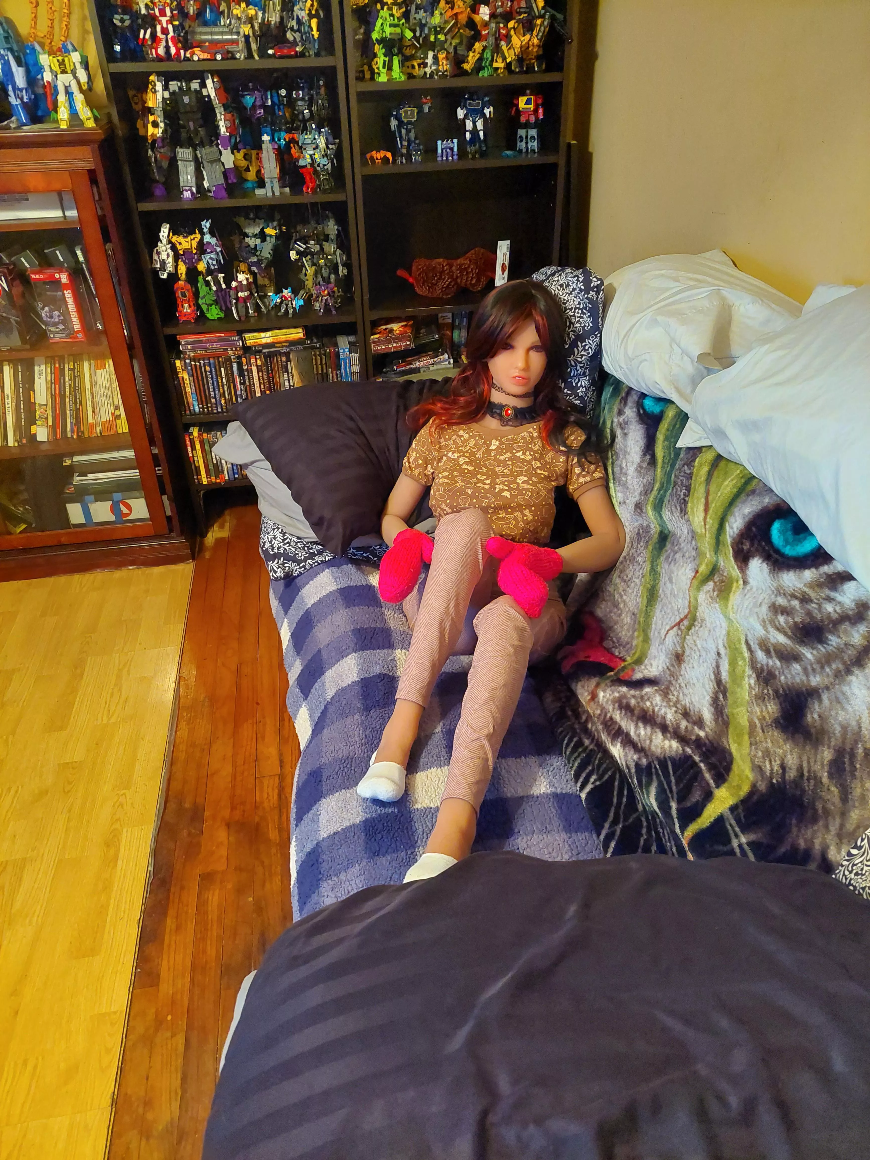 One of the best things is when they are waiting on you to come home. Sheila makes it much welcoming.